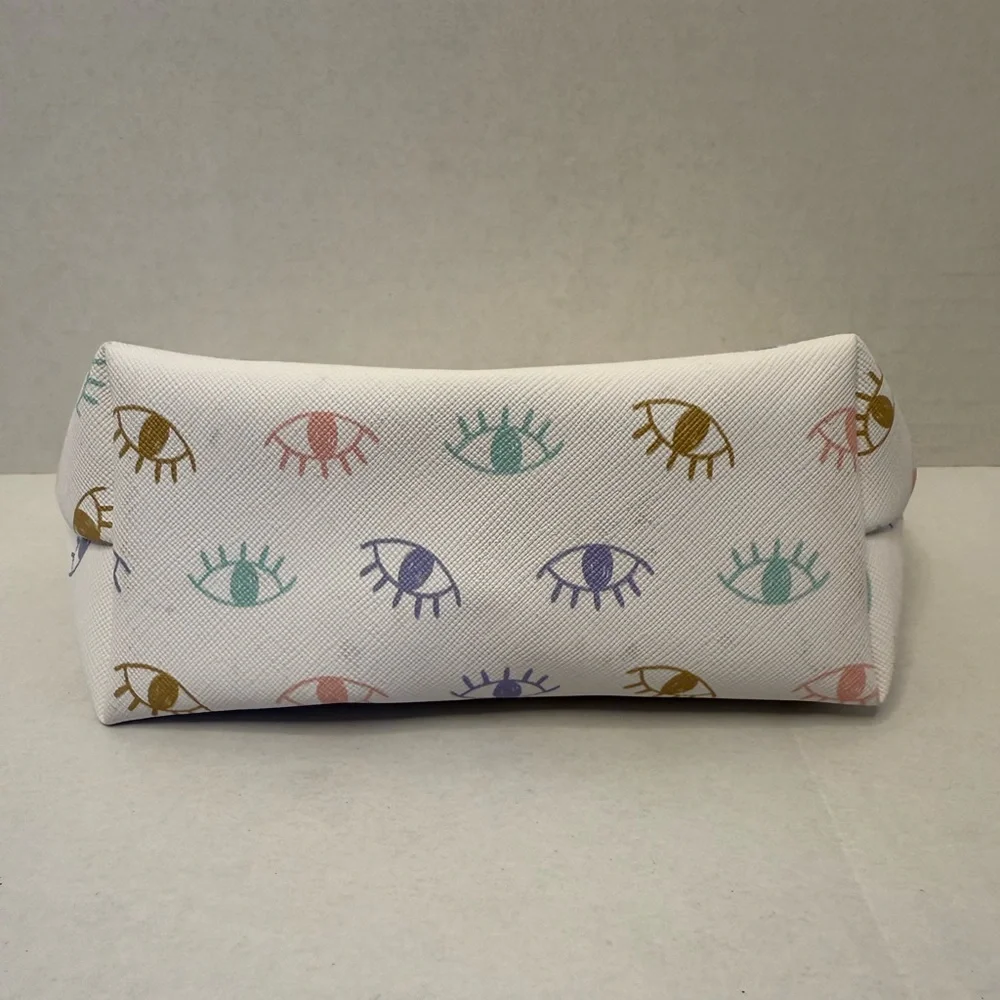 Eye Patterned White Pouch - Picture 4 of 6